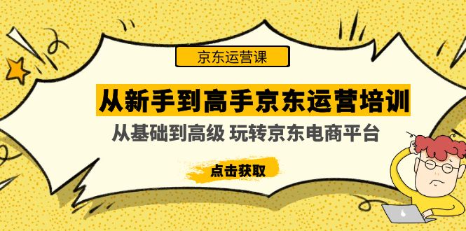 从新手到高手京东运营培训：从基础到高级 玩转京东电商平台(无中创水印) -副业网创