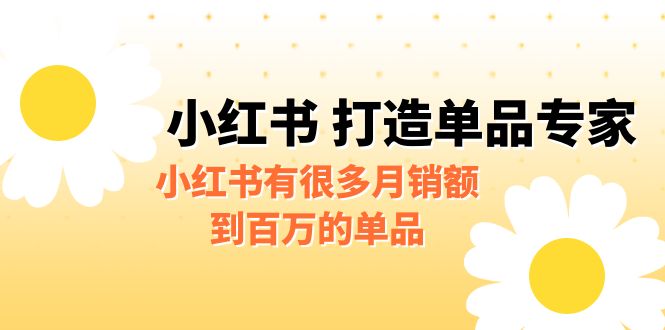 某公众号付费文章《小红书 打造单品专家》小红书有很多月销额到百万的单品-副业网创