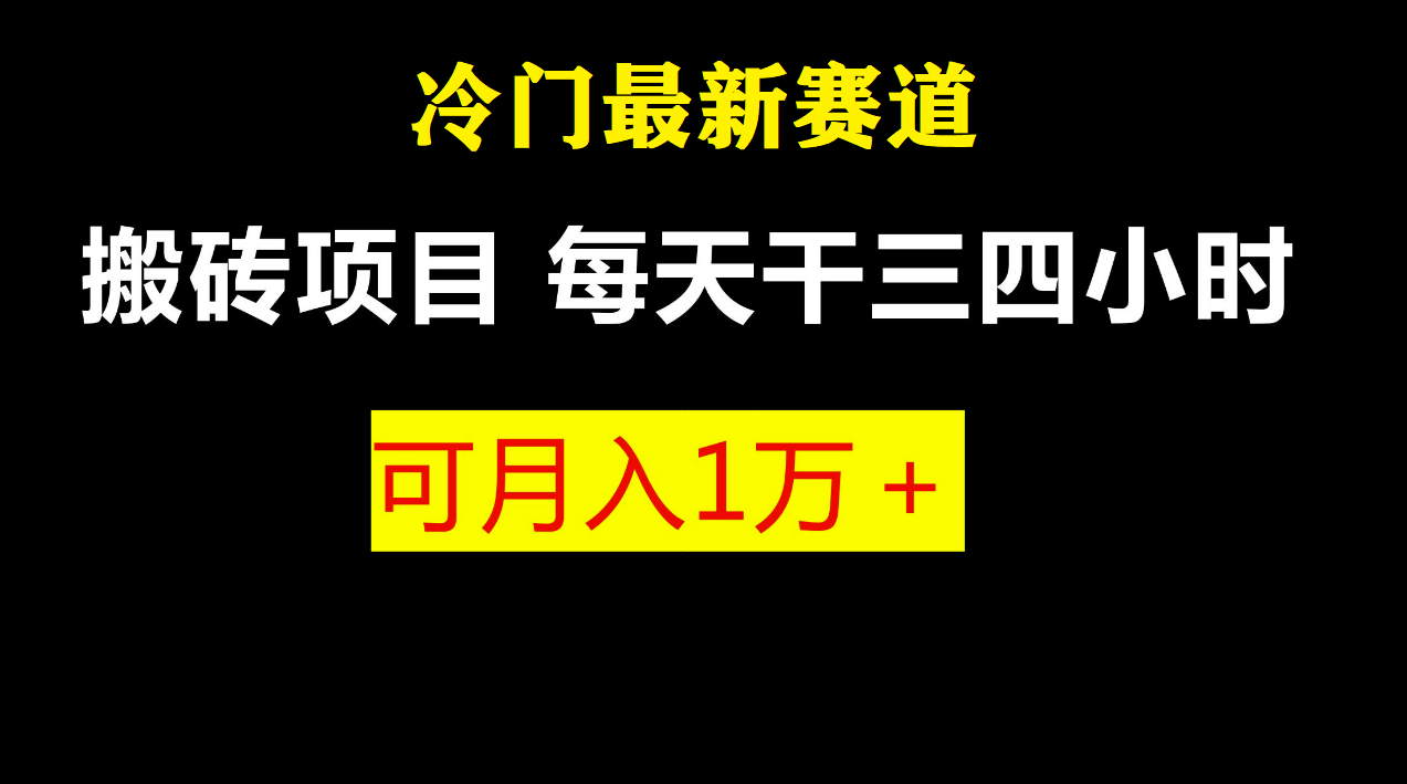 最新冷门游戏搬砖项目，零基础也能玩（附教程+软件）-副业网创