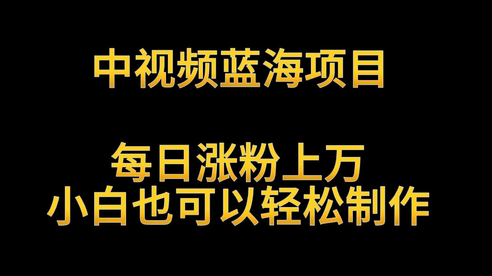 中视频蓝海项目，解读英雄人物生平，每日涨粉上万，小白也可以轻松制作，月入过万-副业网创
