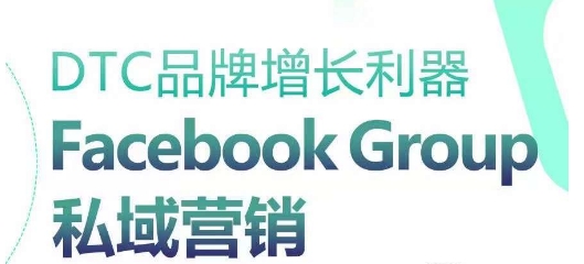 DTC品牌增长利器：Facebook Group私域营销策略-副业网创