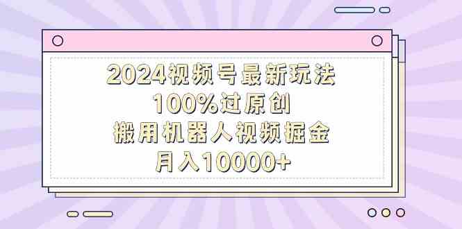 （9151期）2024视频号最新玩法，100%过原创，搬用机器人视频掘金，月入10000+-副业网创