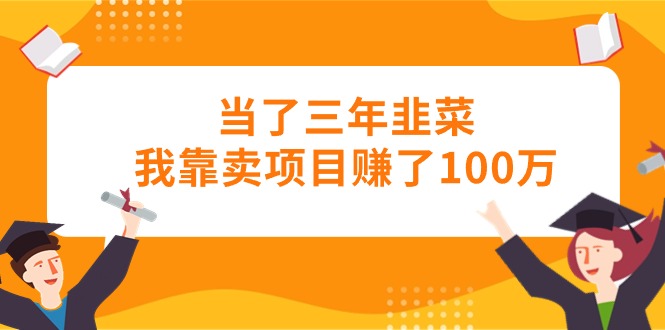 （10725期）当了三年韭菜我靠卖项目赚了100万-副业网创