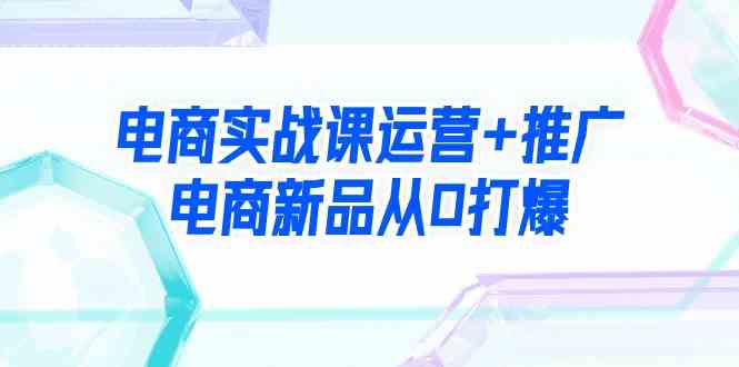 （9313期）电商实战课运营+推广，电商新品从0打爆（99节视频课）-副业网创