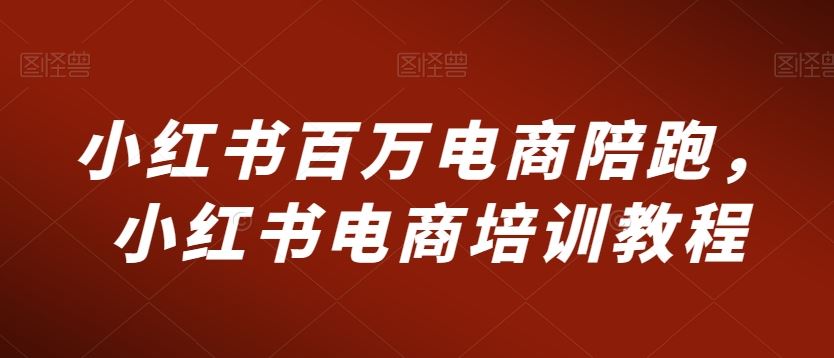 小红书百万电商陪跑，小红书电商培训教程-副业网创