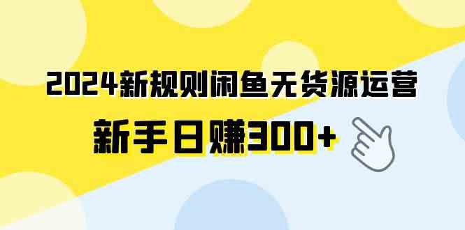 （9522期）2024新规则闲鱼无货源运营新手日赚300+-副业网创