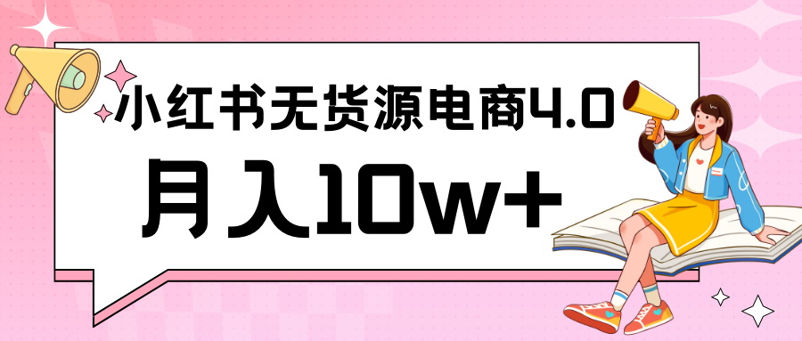 小红书新电商实战 无货源实操从0到1月入10w+ 联合抖音放大收益-副业网创