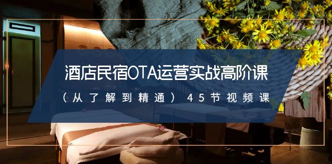 酒店民宿-OTA运营实战高阶课（从了解到精通）45节视频课-副业网创