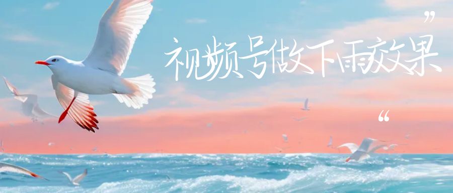 视频号做下雨视频一个账号一周涨粉10W+年入100w-副业网创