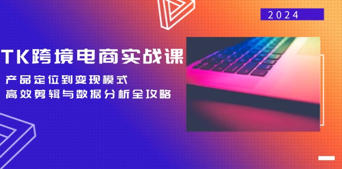 （12783期）TK跨境电商实战课：产品定位到变现模式，高效剪辑与数据分析全攻略-副业网创