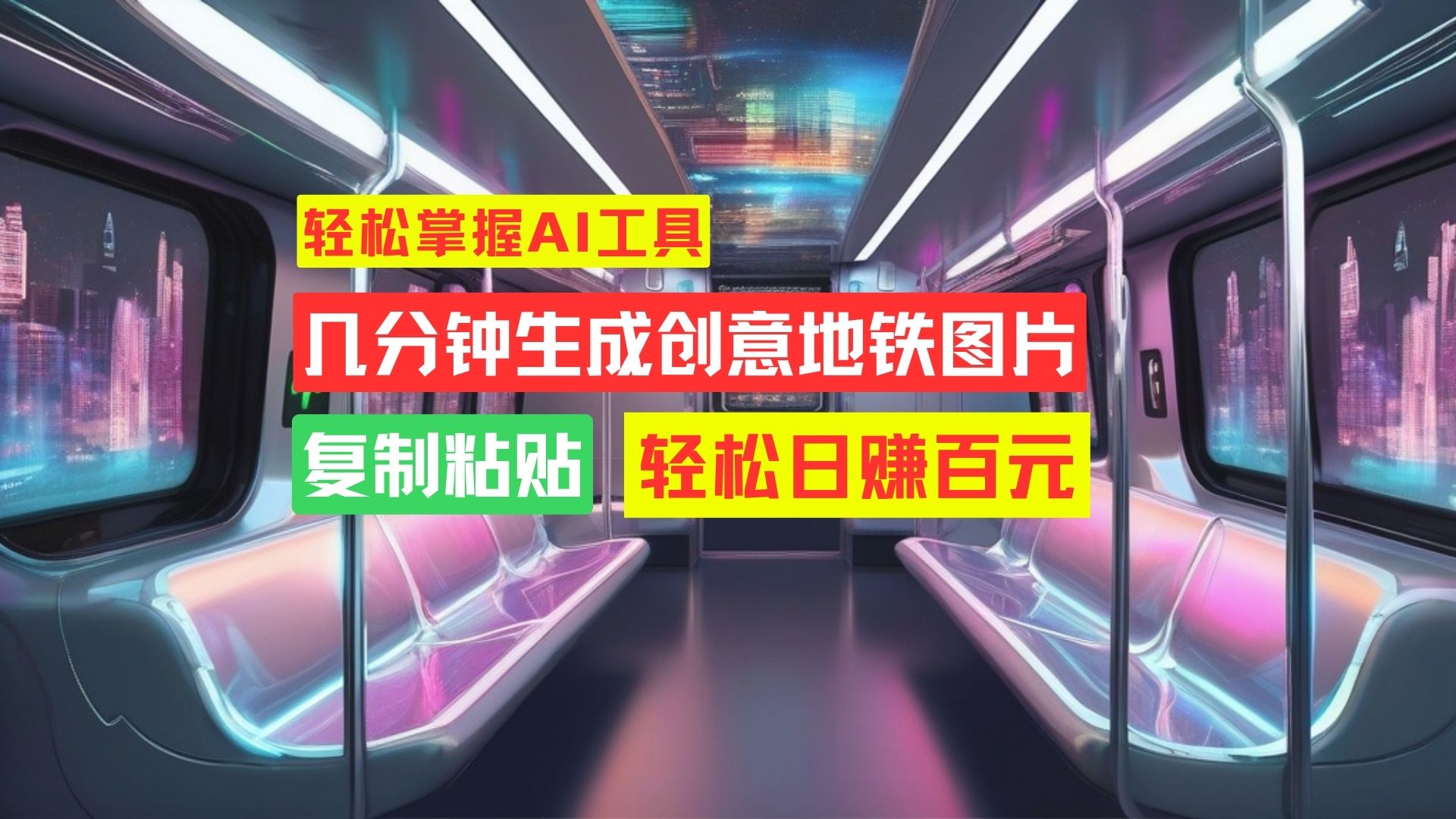 学会这招，分分钟制作爆火地铁图片，日赚百元不是梦！-副业网创