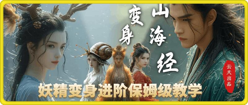 云天AI山海经变身视频教程，妖精变身进阶保姆级教学-副业网创